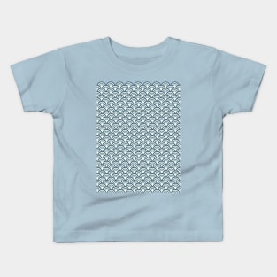 Japanese Waves Vintage Pattern Kids T-Shirt